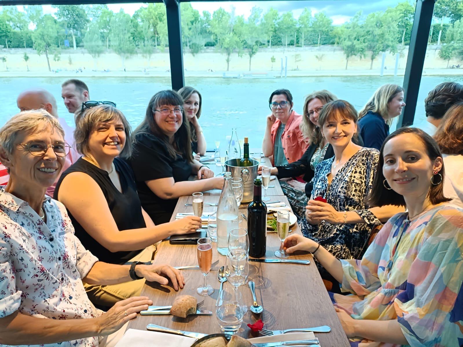 GELS members enjoying dinner